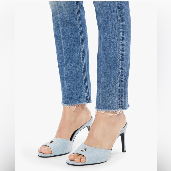MOTHER The Mid Rise Dazzler Ankle Fray  sz27  $278 - Picture 8 of 9